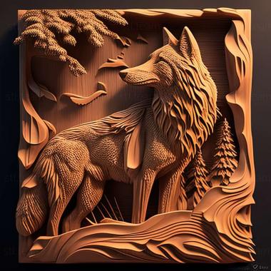 3D модель Canis lupus alces (STL)